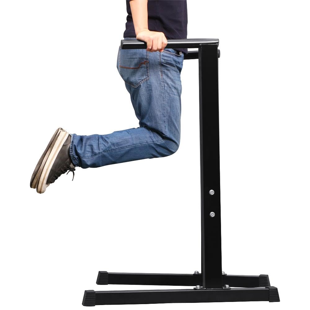 Yaheetech Dip Station Dip Barren bis 300 KG Krafttrainingsgerät solide Dip-Station Klimmzugstange für Krafttraining zu Hause Dipständer